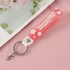 Personalized Luminescent Silicone Pendant Keychain Wrist Keychain Bracelets For