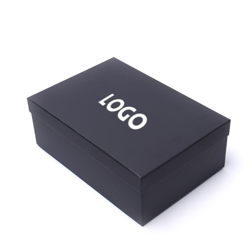 Colorful Plain Corrugated Shoe Box Rigiding Mounting With Logo Printing Handling