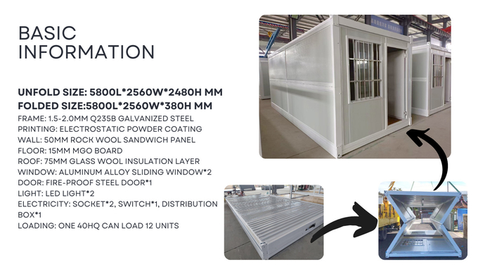 Flat Collapsible Container Homes