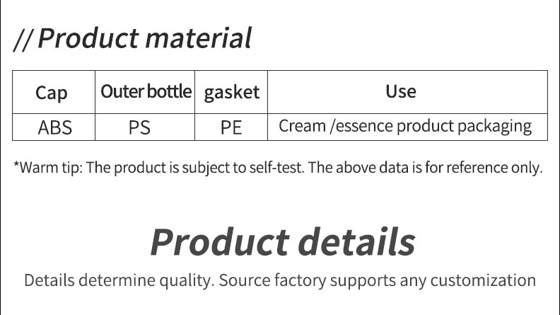 15g Mini Cream Jars Sealing Type Cosmetic Empty Containers Customized