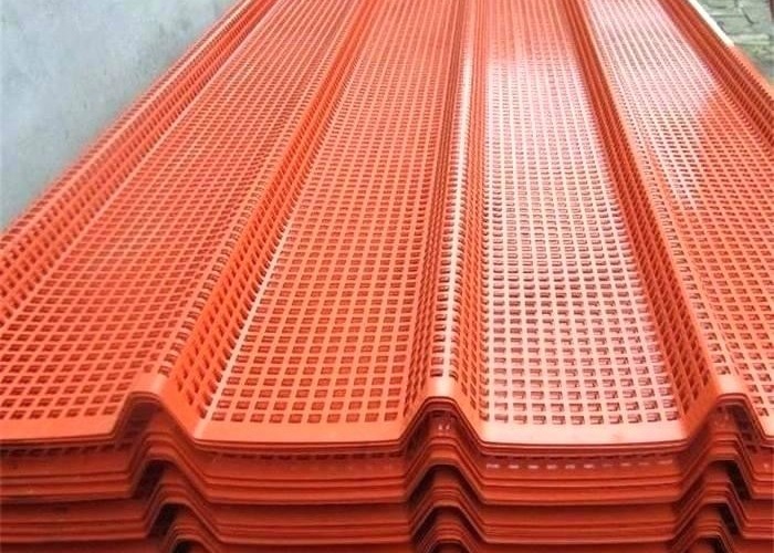 Perforated Windbreak Fence Panels Dustproof Galvanized Metal Fence Rails