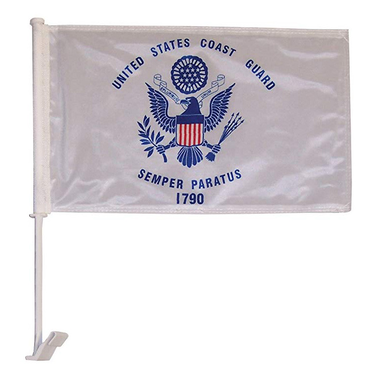 Custom Size Semp Car Flag Screen Printed Double Stitch Clean Cut Finishing