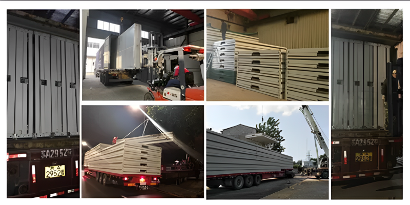 Standard 40ft Folding Container House Mobile Flat Pack Prefab Home