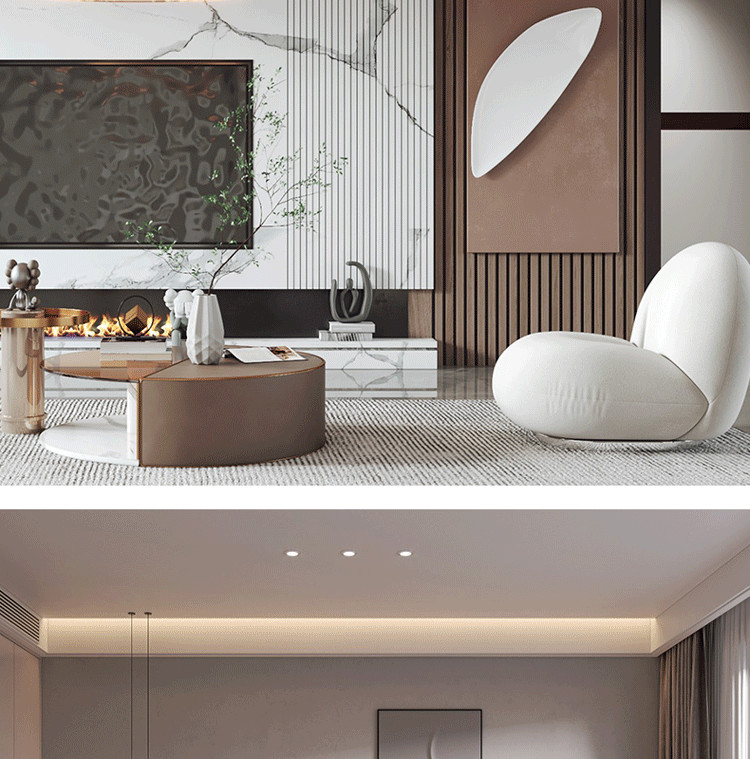 Decorative 3D WPC Wooden Ceiling Outdoor 15mm Round Grille Panel