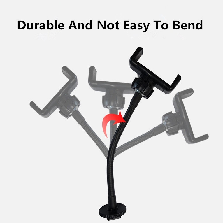 Portable Hose Phone Clip Holder 1/4 In Screw For Live Broadcast