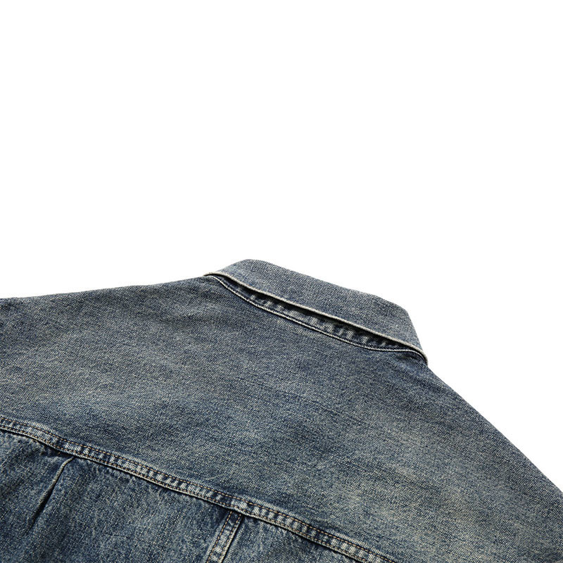 Factory OEM Vintage Multi-Pocket Heavy Duty Wash Denim Jacket Jacket For Men