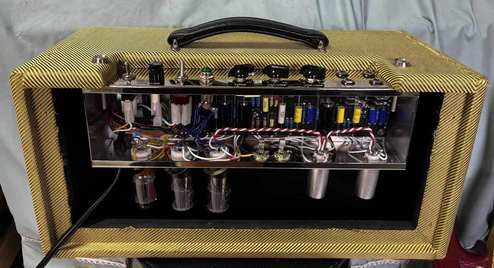 2025 Tweedle Dee Deluxe 5E3 Classic Dumble Style Mods Tweed Head, Pure Handed with Eyelet Board, 6V6GT*2, 12AX7*2, 5Y3GT*1, Grand Amplifier, Accept