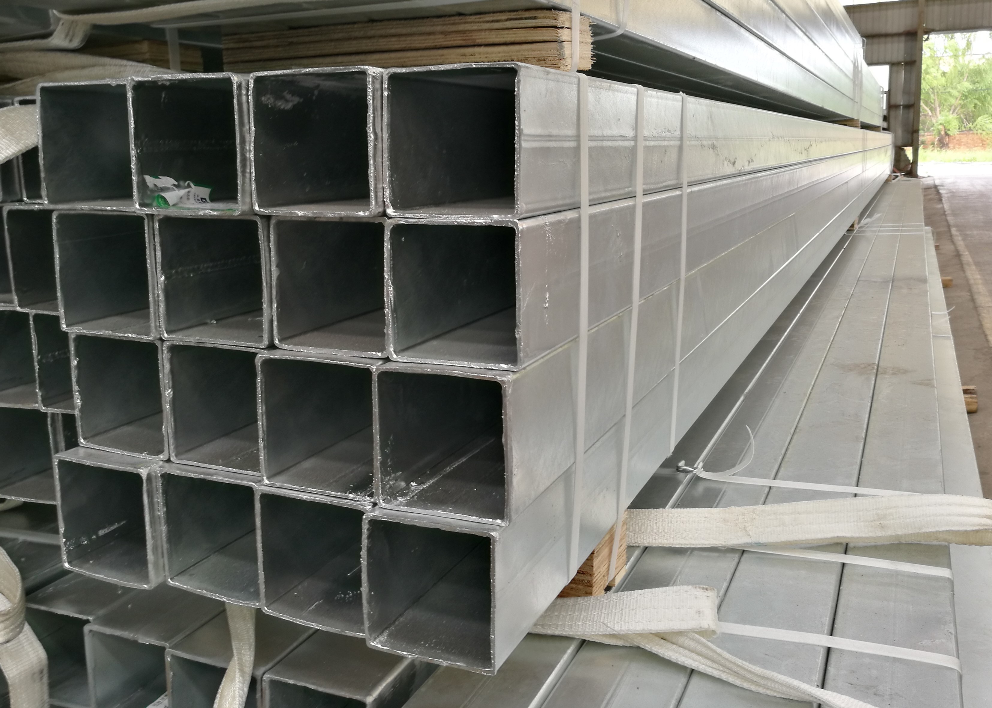 High Deformability Galvanized Steel Square Tubing , Galvanized Steel Square Pipe