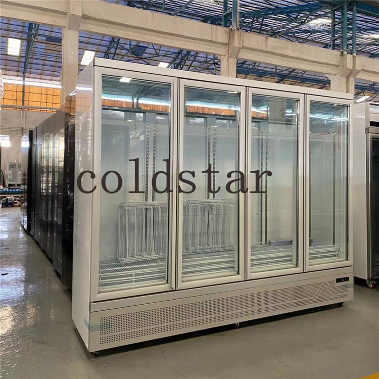 Supermarket Refrigeration Equipments 1 2 3 4 Door Display Fridge Drink Cooler
