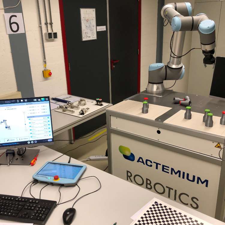 Palletizing Robot With Robot Arm 6 Axis Of UR10e Payload 10kg Reach 1300mm For Packing Line