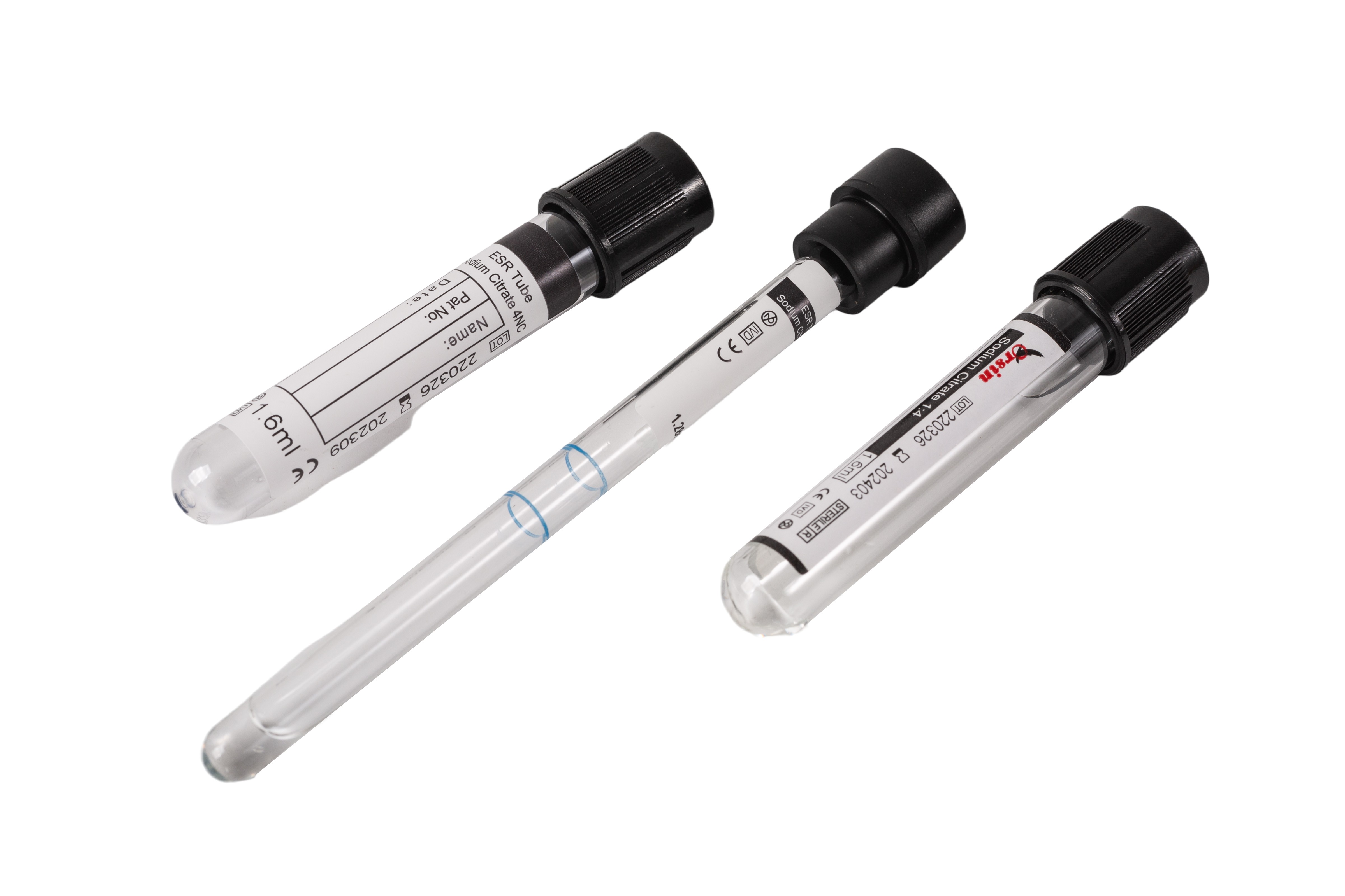 ESR or Sodium Citrate (1:4)  glass or PET tube blood collection tube