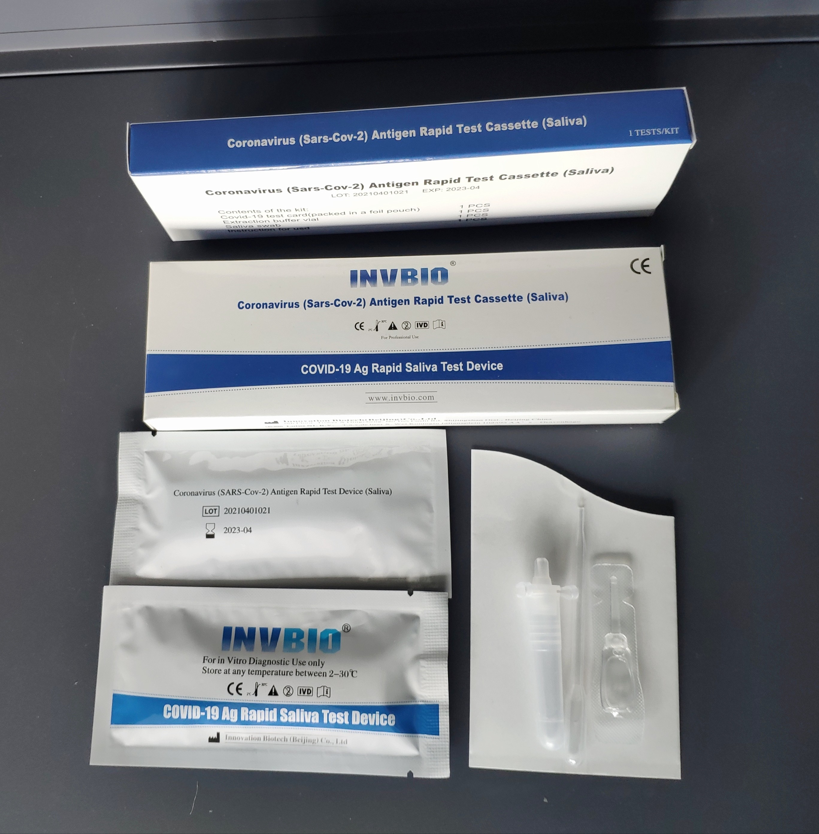 Coronavirus Covid 19 Self Rtk Ag Saliva Spit Test 100% Specificity