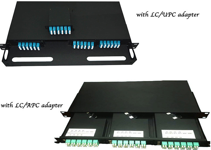 Cassette 96 Cores Fiber Optic MPO MTP Patch Cord 1U 19" Patch Panel