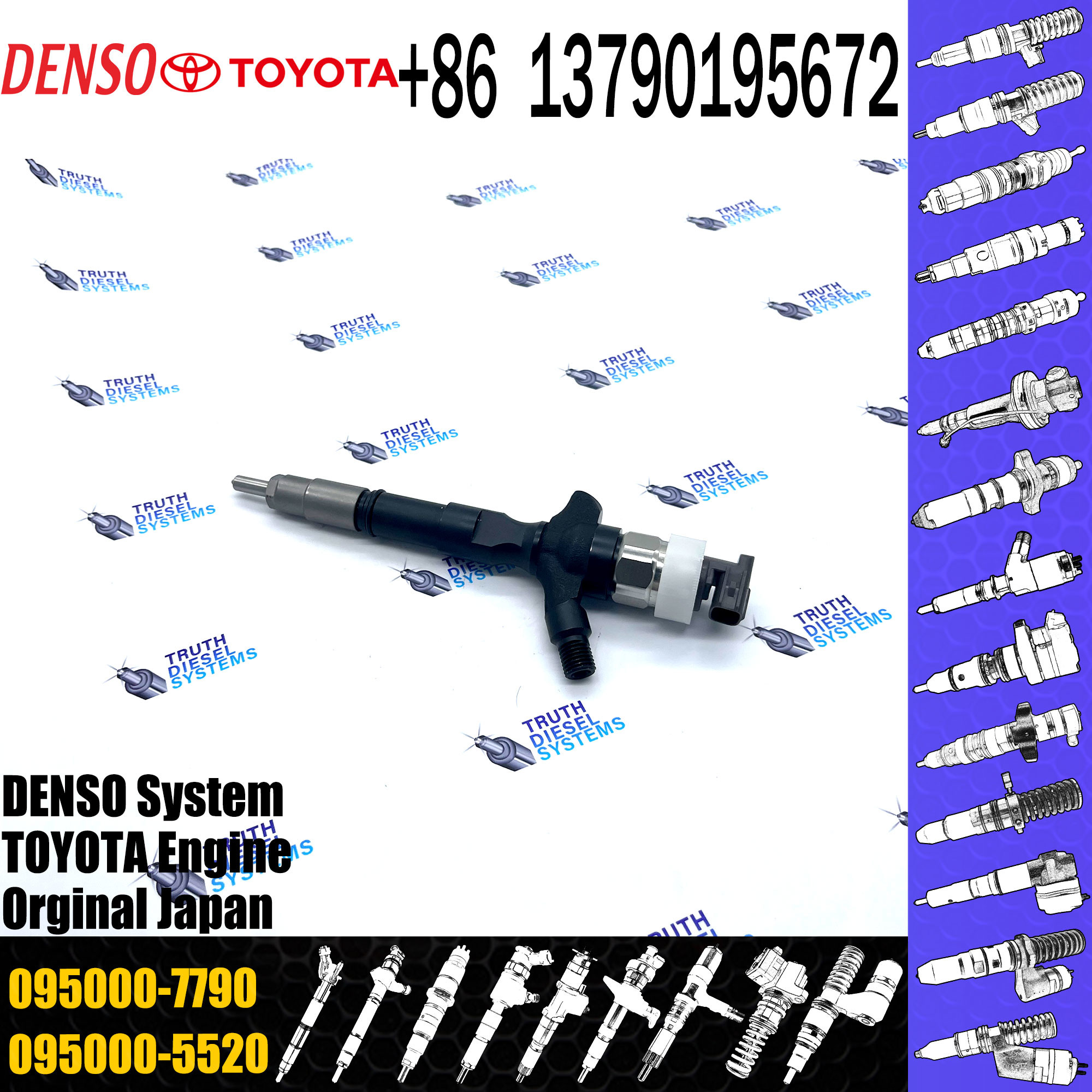 23670-39145 23670-39146 23670-39285 23670-39245 095000-7790 FOR TOYOTA HIACE HILUX