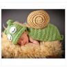 Buy cheap blue snail cartoon baby hat cap beanie set costume Photography Prop Animal set from wholesalers