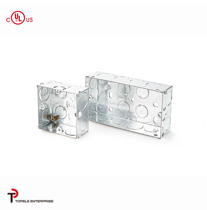 Galvanized Square Electrical Boxes And Covers For Lighting Fixture