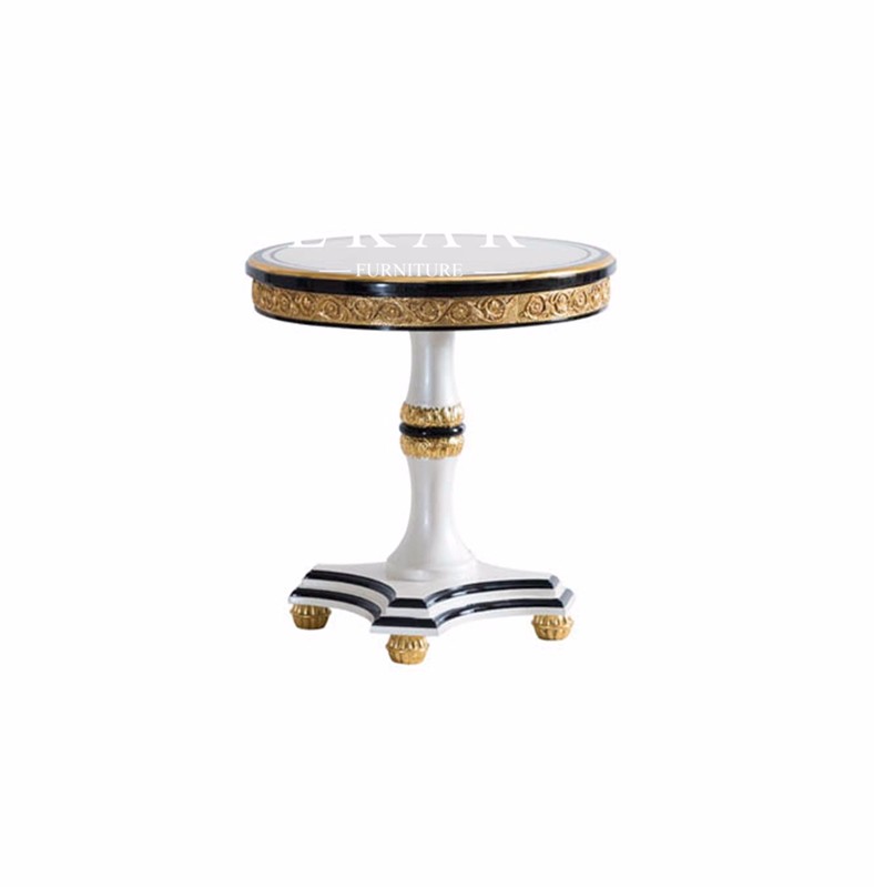 High Quality Artificial Carving Luxury Square Dining Table