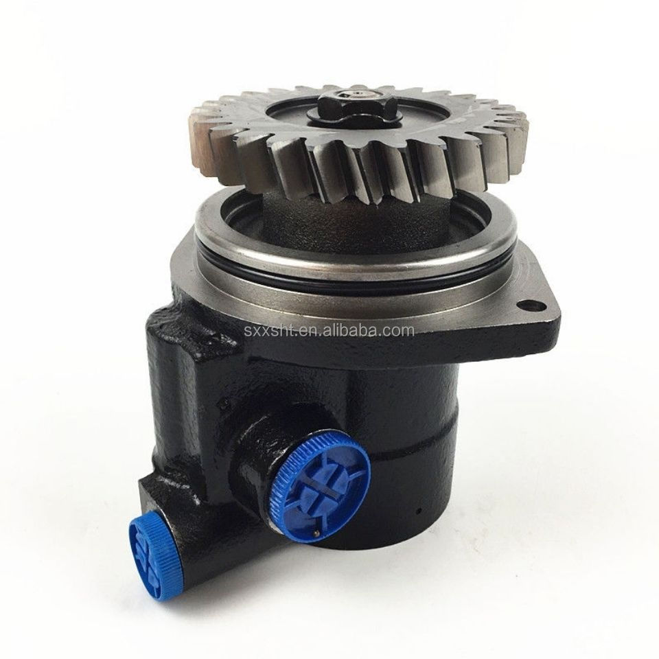 Steering System DZ9100130037 Power Steering Pump for HOWO Shacman Truck Parts Black