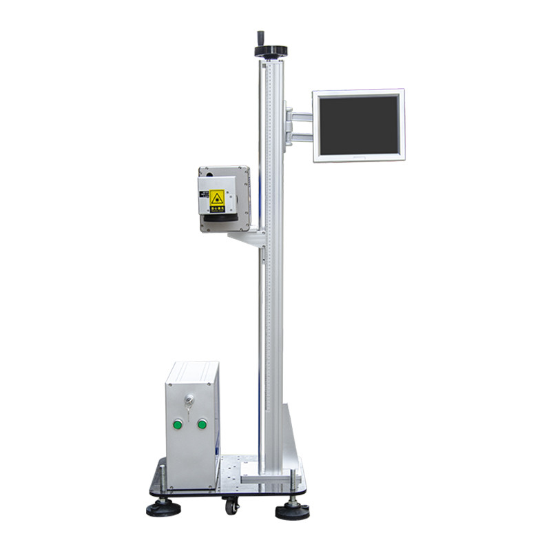Touch Screen Computer Flying Fiber Laser Marking Machine Air Cooling