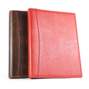Exquisite Spiral Bound Leather Notebook , Popular Personalized Refillable