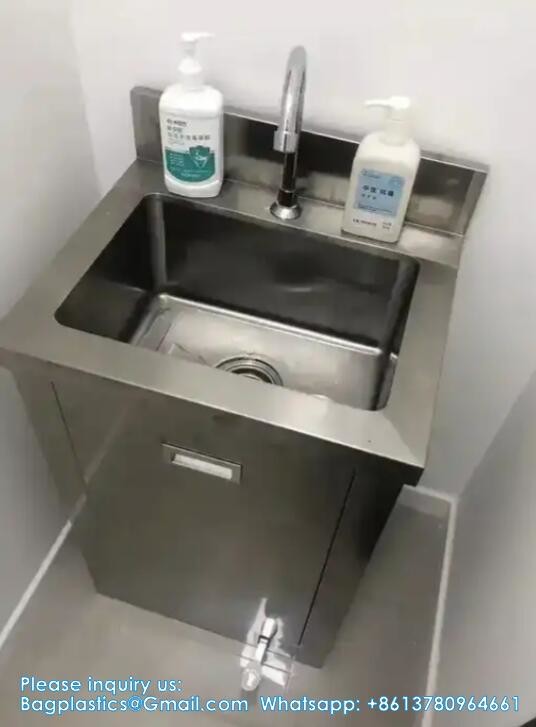 High Quality Stainless Steel Type Single Hand Wash Basin Cabinet For Operation Room