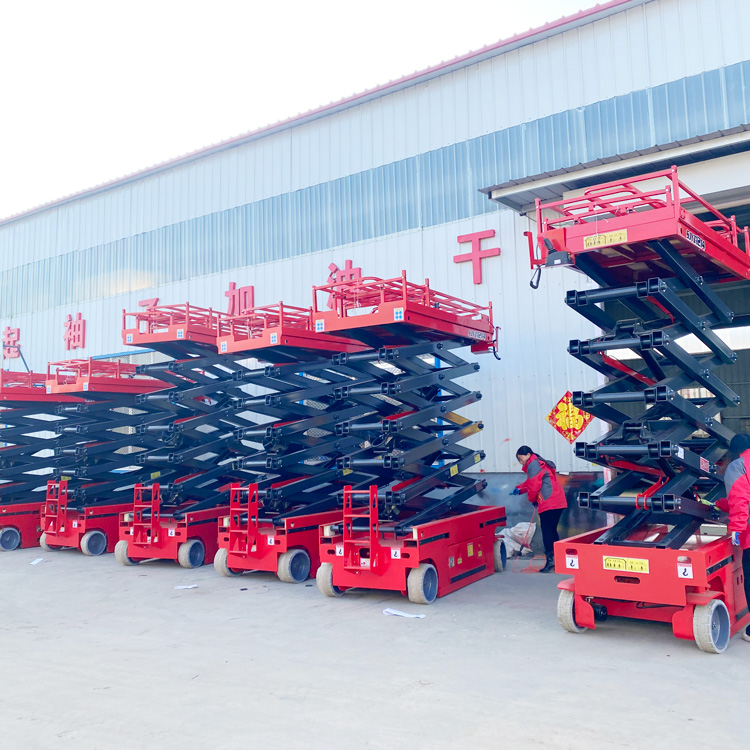 Mid Rise 4m Portable Small Scissor Lift 2400*1170mm with Max Lifting Height of 4m