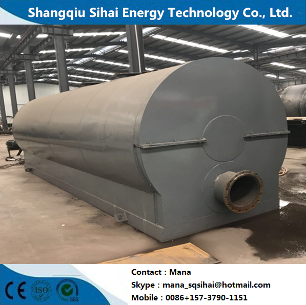 30TPD Waste Engine Oil Refining to Diesel Distillation Equipment in 150 Square Meters