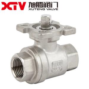 Acid Resistant 2PC Mounted Ball Valve Q11F-1000WOG Customizable for Media