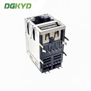 DGKYD RJ45 USB Connector 100M Ethernet Port With PBT Housing