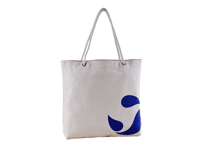 Shopping Stylish Tote Shopper Bag Canvas Eco Friendly With Zipper Closure