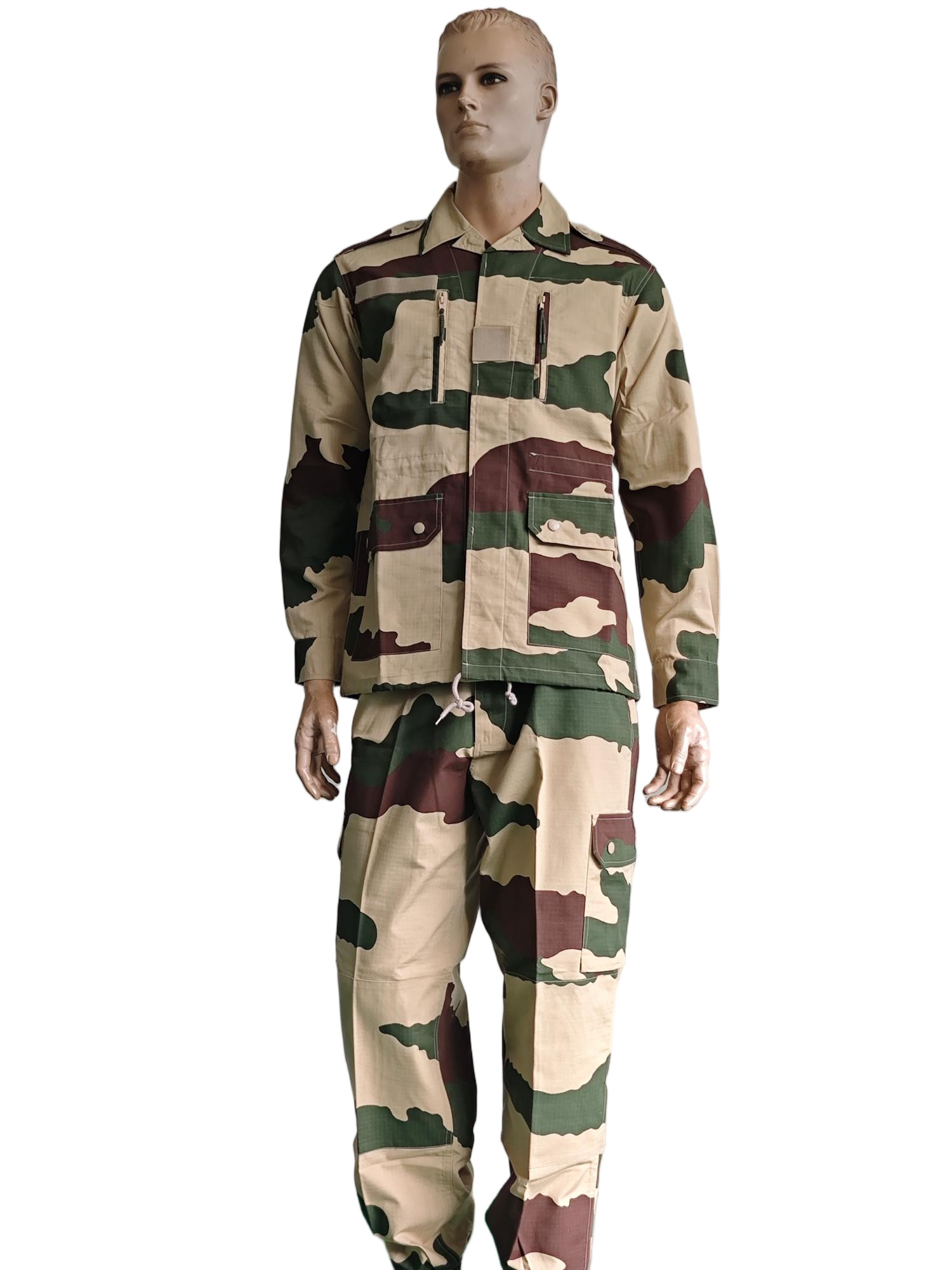 F1 Woodland Camouflage Military Outfit For Tactical Operations Formal Style For Outdoor Tactical Activities French Military Uniform