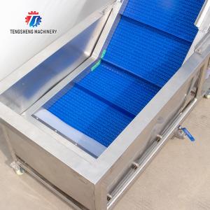 Lifting and conveying of fruit and vegetable pre-foaming materials for