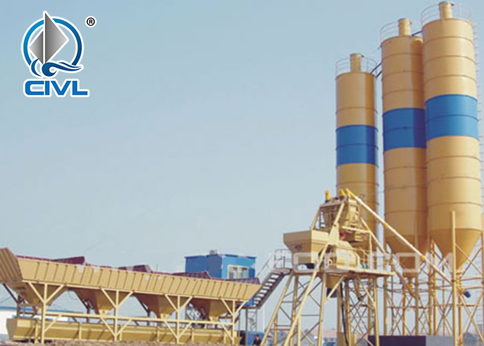 HZS50 model Concrete Batch Mix Plant with mixer JS1000 , power 100KW