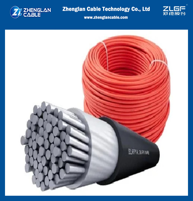DC1500V Single Core Solar DC Cable 4mm2 6mm 2 Single PV Copper Red Color IEC62930 Standard