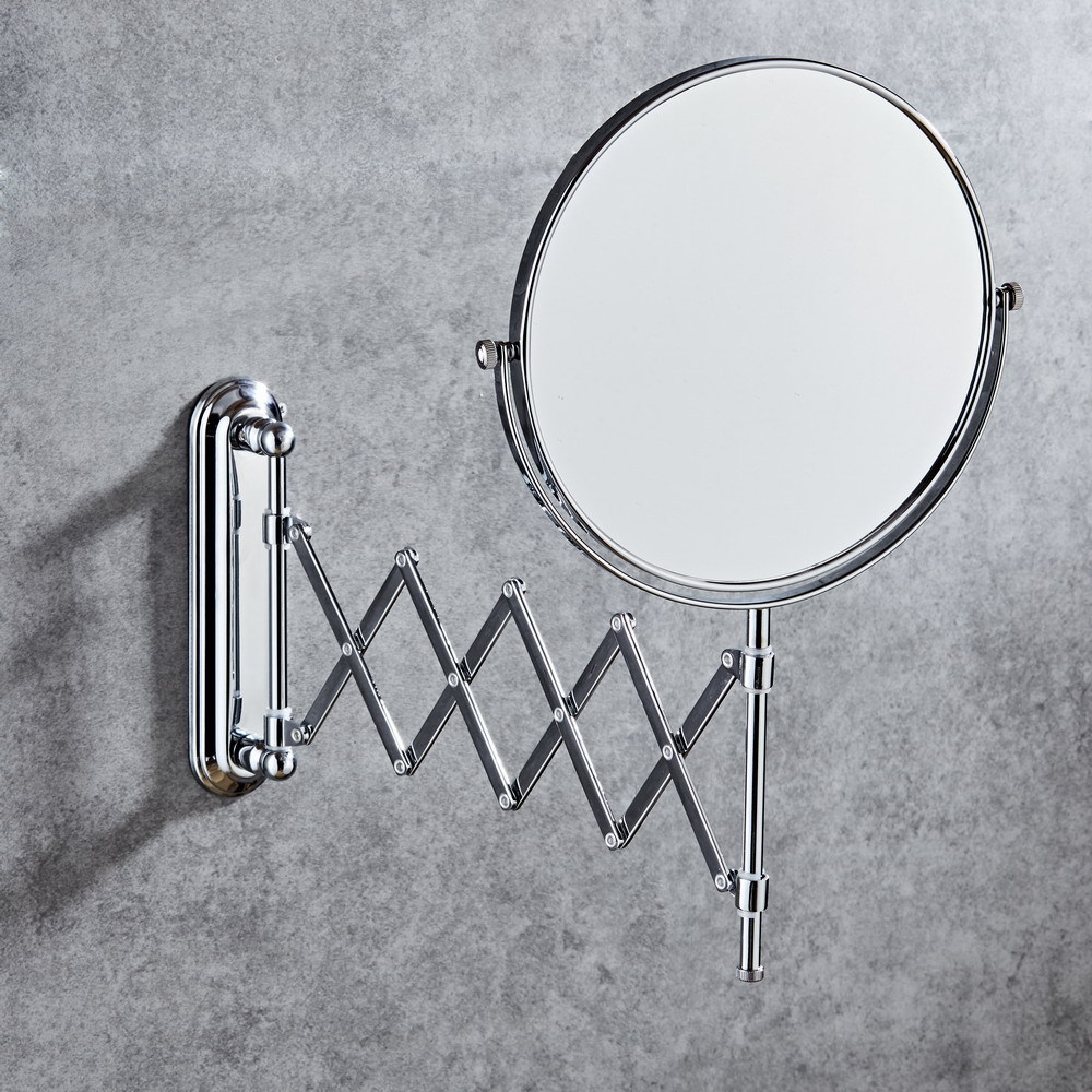 6 INCH wall mounted folding makeup mirror Rotating with Bathroom folding mirror