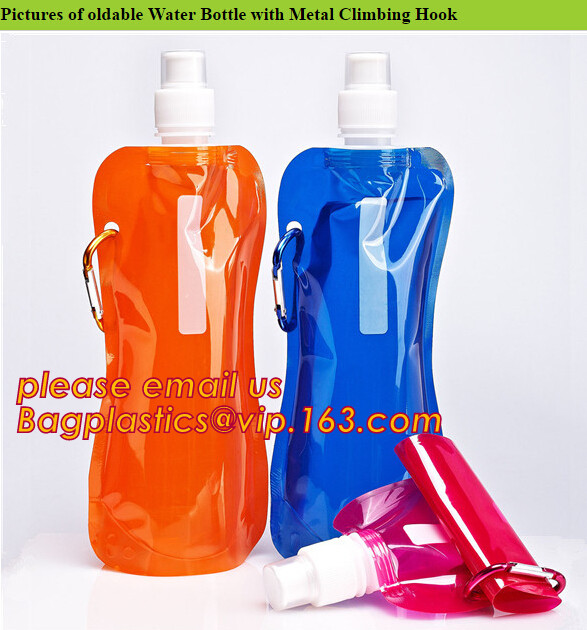 Customized Climbing Printed BPA Free Foldable T-shirt Shaped Bottle Collapsible Water Bottle Bag,250ml-600ml Foldable Co