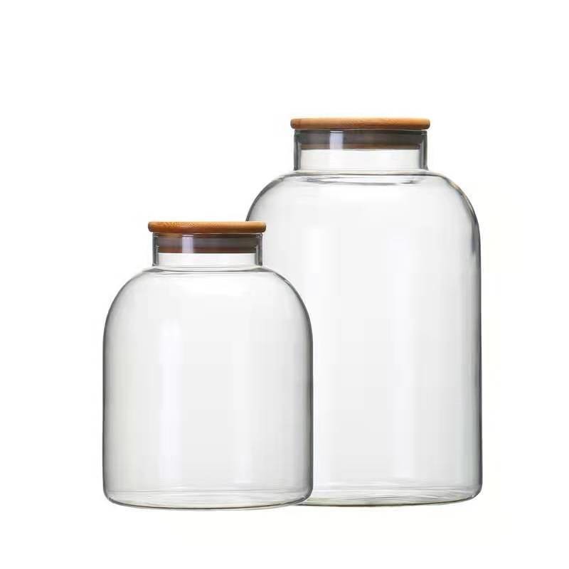 Mouth Blown 3200ml Borosilicate Glass Storage Containers