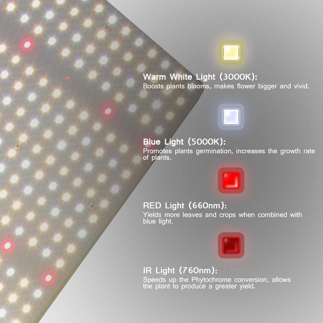 120Watt 360nm Full Spectrum LED Grow Lights For Plants