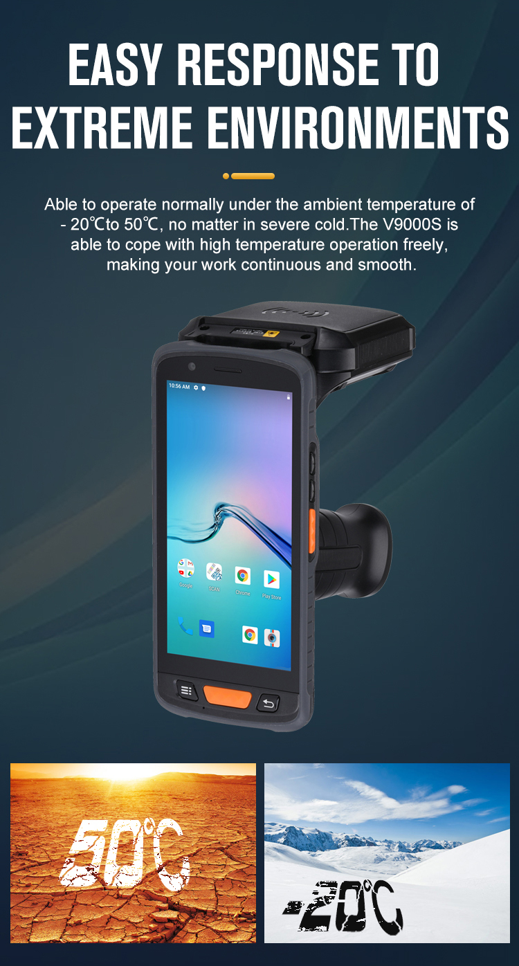 New Arrival Android Qr Code Pda Scanner NFC QR Code Scanning Industrial Rugged Pda Barcode Scanner
