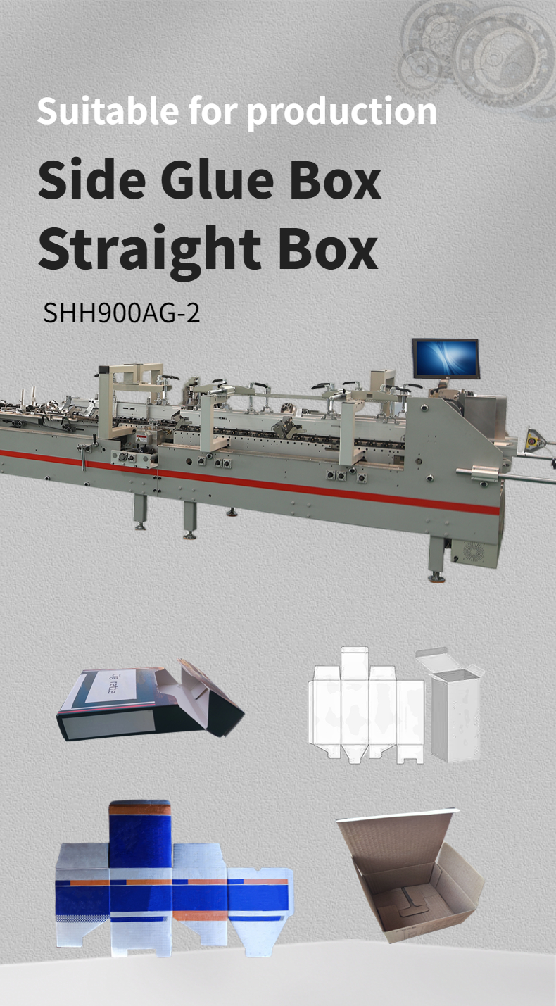 SHH900AG-2 Automatic Bottom Box Folding Gluing Machine for Wood Packaging Material