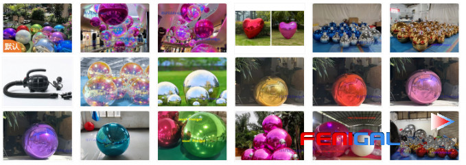 Inflatable Reflective Shiny Heart-Shaped Mirror Balloon Activity Atmosphere Decoration Can Be Hung
