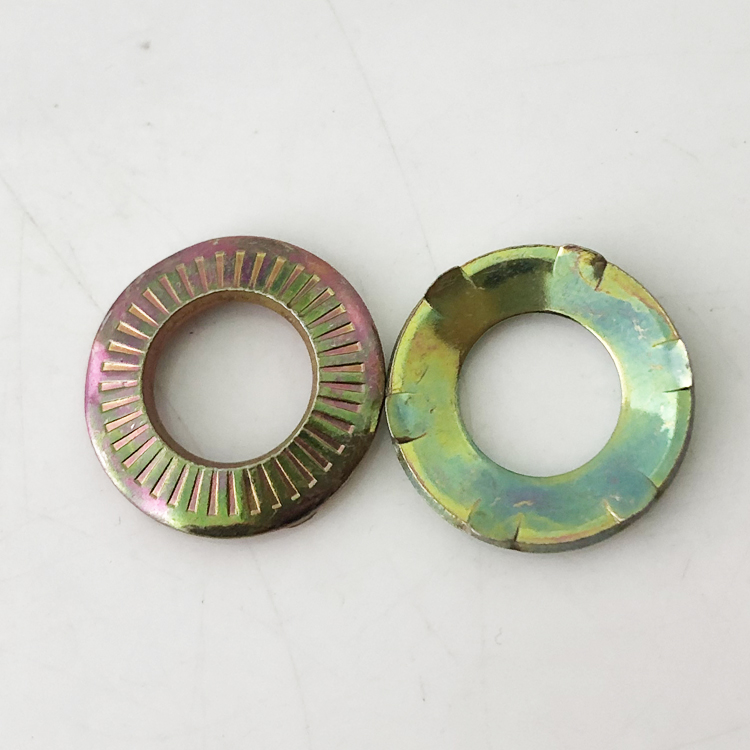 DIN 6795 Steel Disc Serrated Lock Washers Knurled Flat Grounding Washers