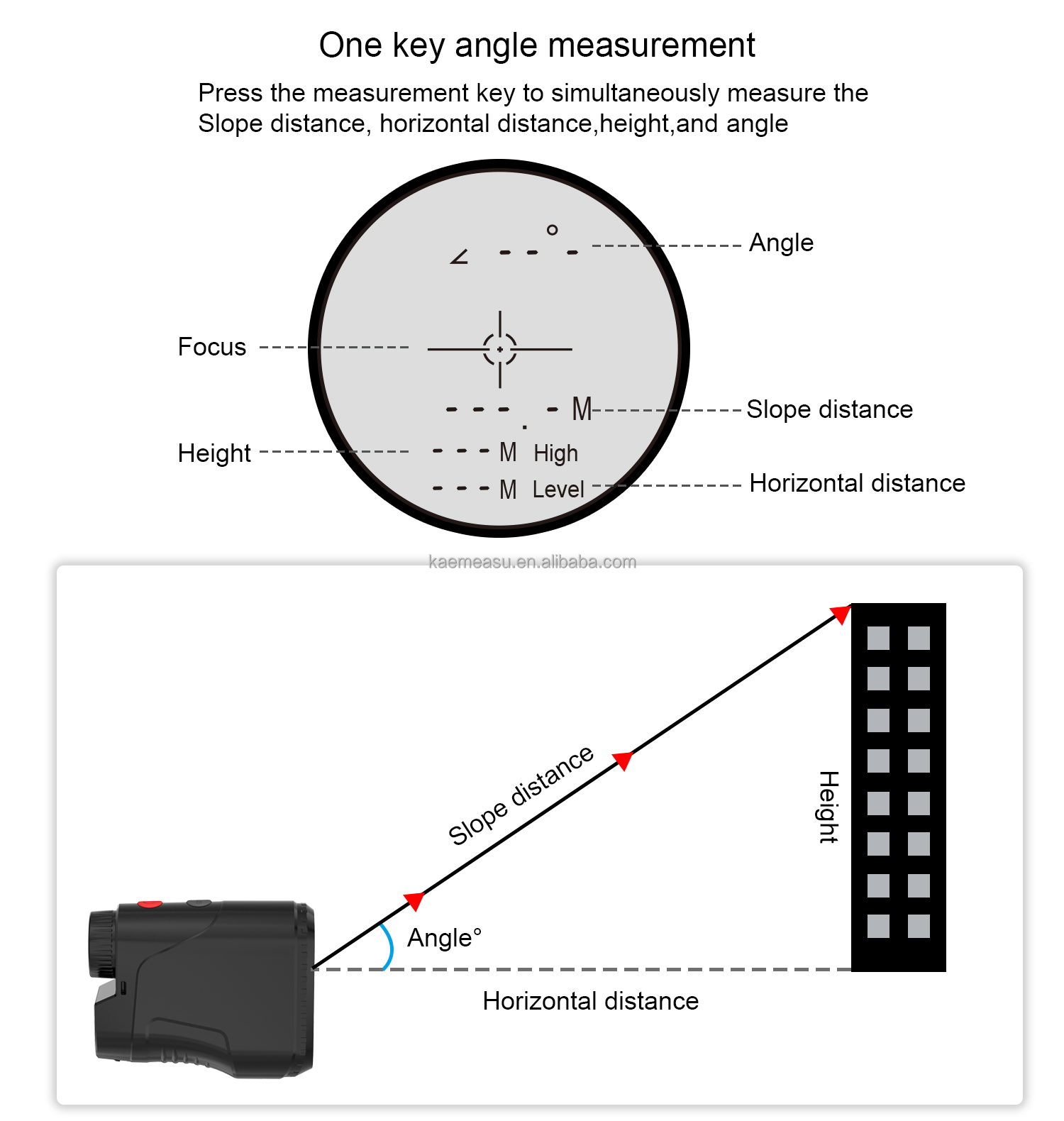 Mounted Laser rangefinder long distance meter golf rangefinder Mini Range finder telescope