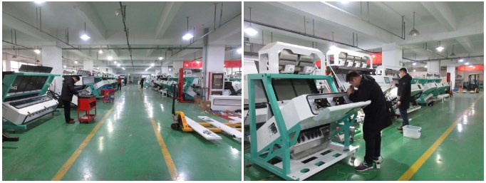 Green blue brown glass color sorter machine High precision rock salt optical sorting machine salt color sorter