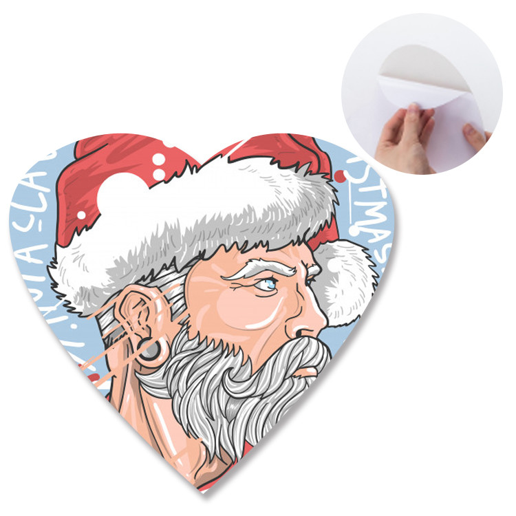 Heidelberg Offset Printing 3D Lenticular Sticker With Heart Shape Die Cut For Promotion