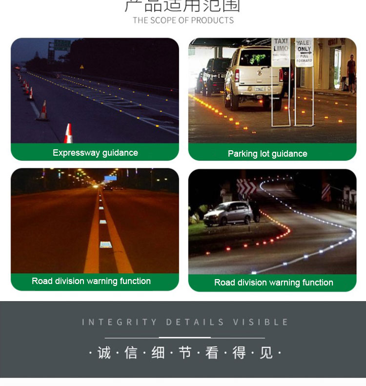 High Visible Aluminum LED Solar Driveway Reflectors Road Studs For Road Marking