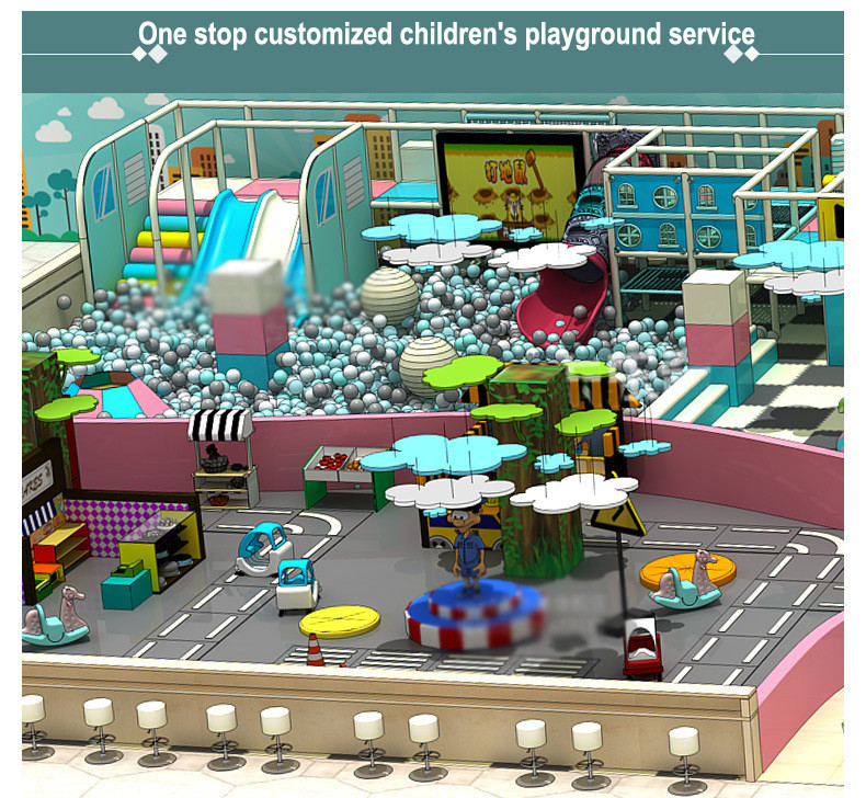 Dreamland Children Naughty Castle Paradise Kids Pool Ball Trampoline Kids Playground Indoor Equipment