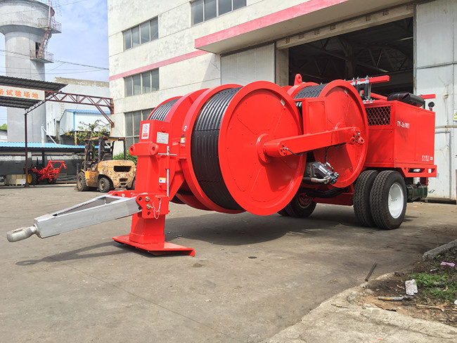 Tension Stringing Equipment TY2x70IV Hydraulic Conductor Tensioner For Transmission Line