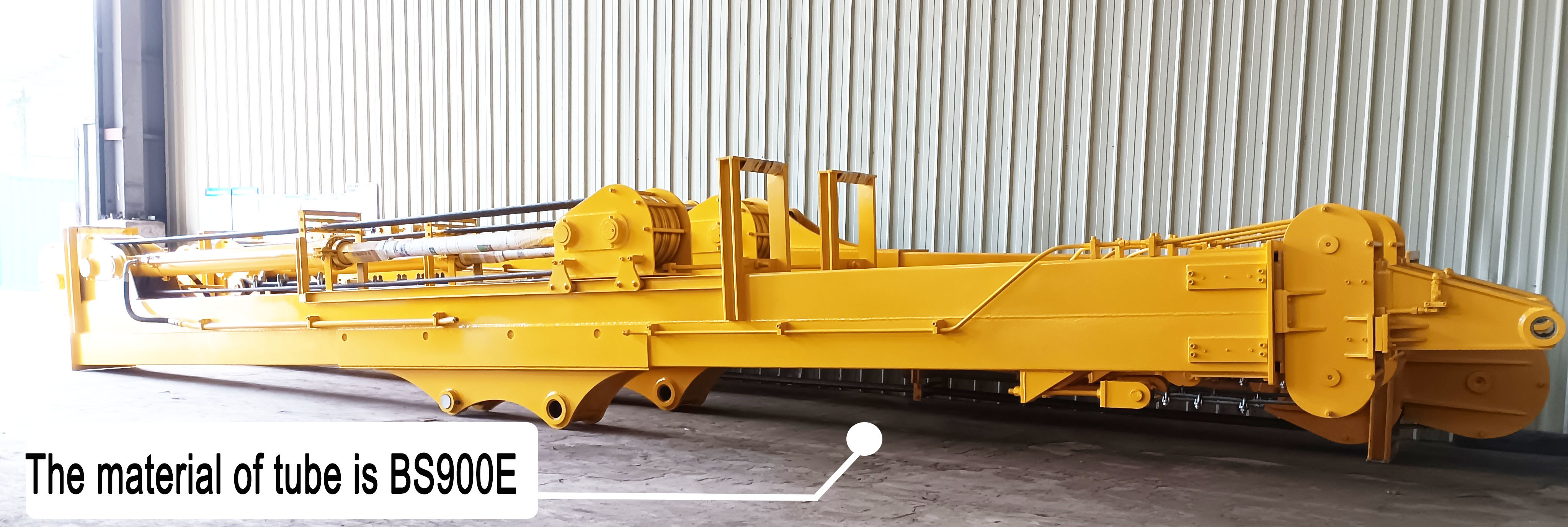High-effective excavator telescopic boom long reach boom excavator for digging deeper telescopic boom excavator clamshel