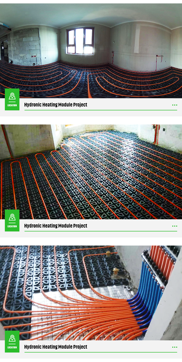Floor Heat System Water Floor Heating HDPE Plastic Strip Underfloor Heat Thermostat